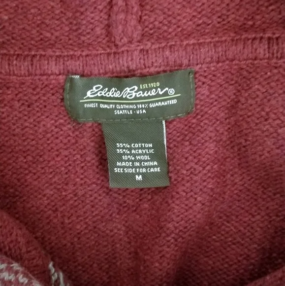 Eddie Bauer Hooded Sweater - Picture 7 of 7
